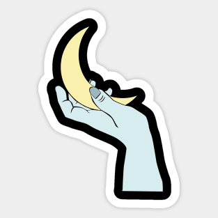 The moon in my hand. Sticker